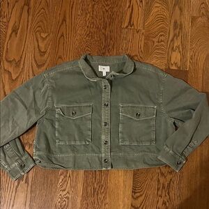 BP. from Nordstrom Olive Green Women's Cropped Jacket